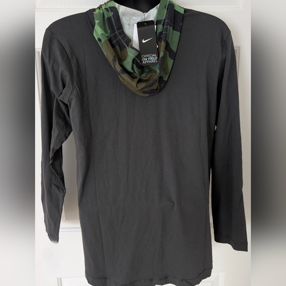 Mens Michigan Wolverines Grey Nike Jordan Military Hooded Sweatshirt Size Small - Picture 3 of 14